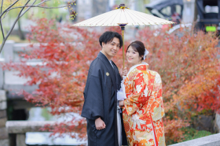 美観地区の紅葉撮影♪