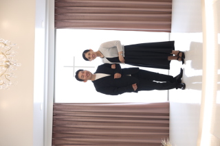 わら婚式の記念撮影♩