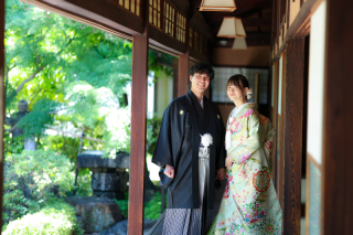 新渓園での撮影♩