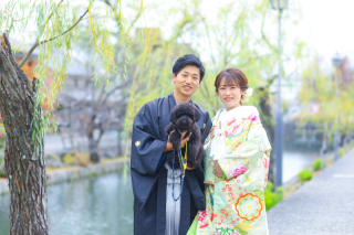 ペットと一緒に撮影(=^・・^=)