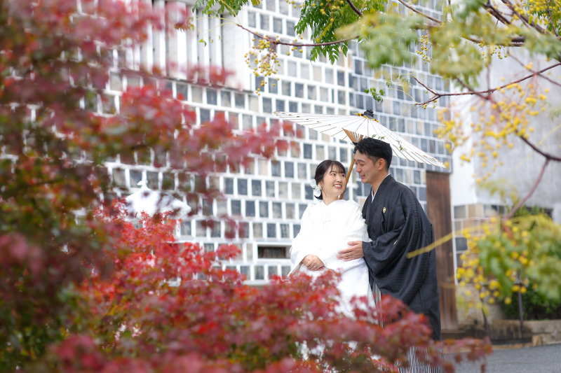 美観地区の紅葉がキレイです