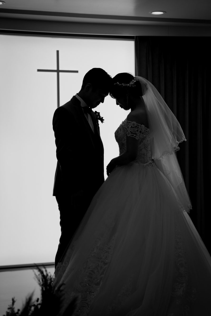 チャペルでの撮影はもはや結婚式です♡