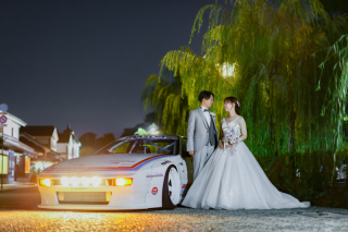 〈車好きなおふたり必見!〉愛車とウェディングフォト♩