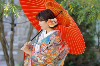 和装紹介|春らしさ満開°˖✧ピンク×水色の可愛らしい色打掛をご紹介!