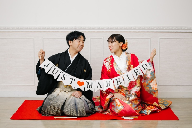 お客様レポート|和装&ウェディングドレス◇スタジオ◇持ち込みグッズ