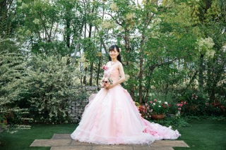 カラードレスPick UP!!|お花×リボンで可愛らしく♡ピンクドレス☀