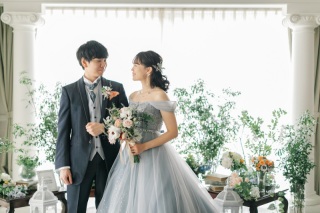 カラードレスPick Up!!｜シンデレラ風！ブルーカラードレス♡