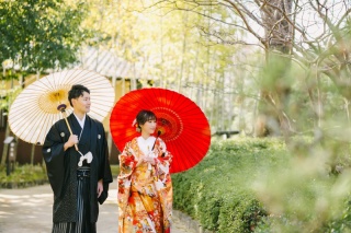 丈山苑でロケーションフォト