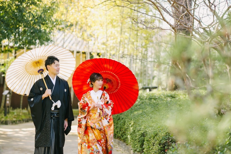 丈山苑でロケーションフォト