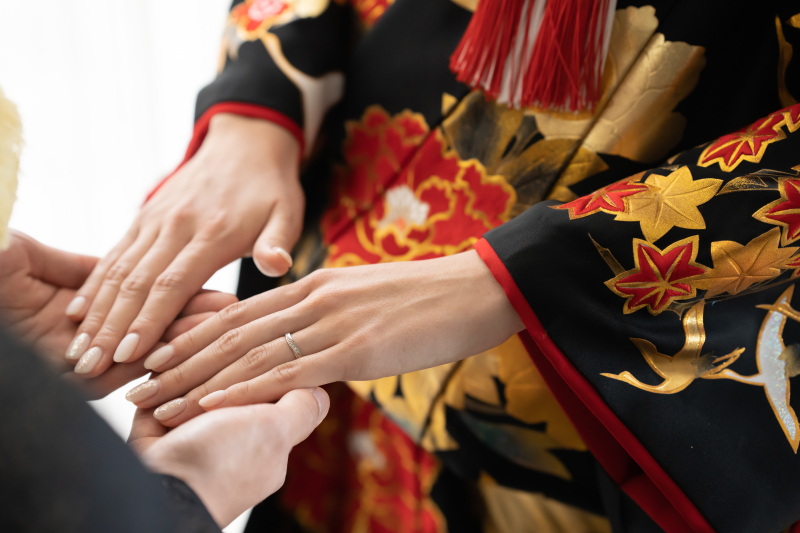 和装コーディネート紹介|きりっとクール✷黒の色打掛コーデ