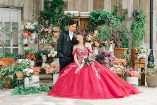 お花いっぱいのガーデンで…♡