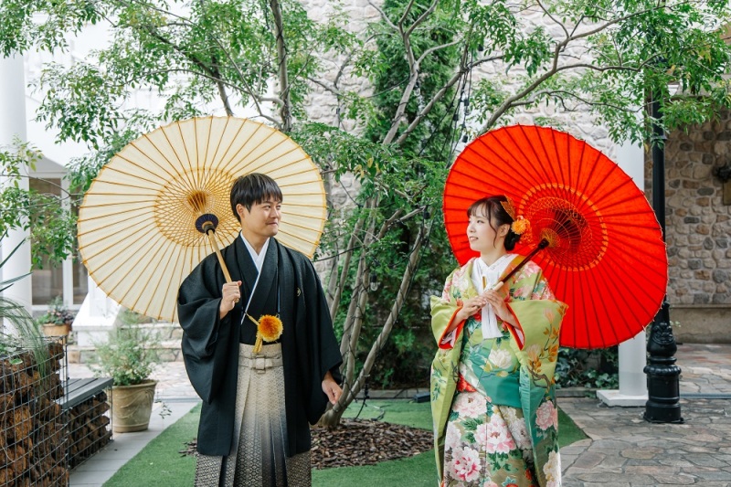 和装紹介♪|イエベさんにおすすめ!ライトグリーンの色打掛☀