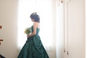 カラードレスPick UP!|エレガントさたっぷりグリーンドレス☀