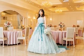 カラードレスPickUp|ライトブルーのカラードレス☆彡