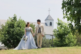 カラードレスPick Up!|ブルベ夏さん必見!シンデレラのカラードレス☀