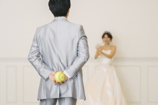 スタジオでキャッチボール！？