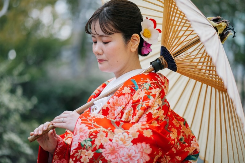 和装紹介｜絶対着たい！定番の赤色の色打掛☆彡
