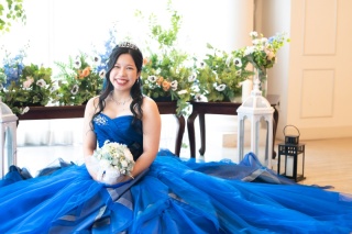 ドレスに合わせたインナーカラー♪