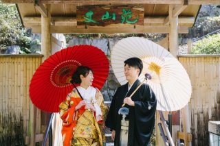 和傘を使っての撮影紹介