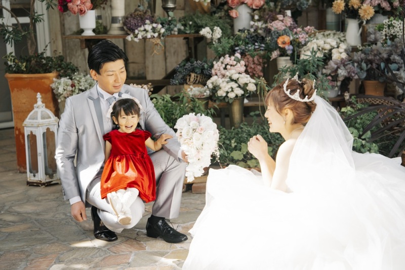 お客様レポート｜洋装1着プラン◇スタジオ◇お子様も一緒に♡