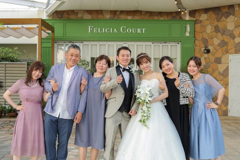 ご家族様からおふたりに撮影をプレゼント