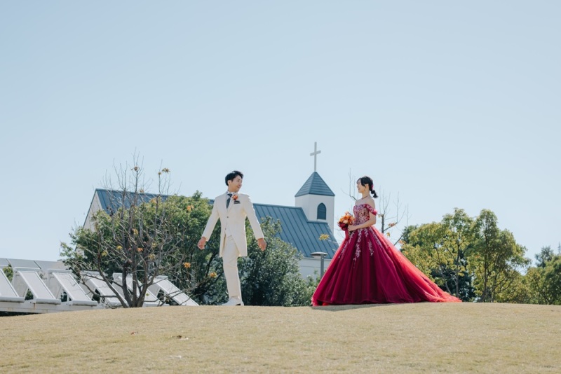 お客様レポート｜カラードレス&カラードレス&挙式風セレモニー◇スタジオ