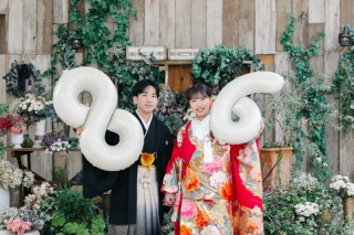 お客様レポート|和装&ウェディングドレス◇スタジオ◇持ち込みグッズ