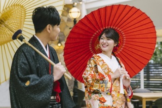 和装スタジオ撮影～プライベートガーデン～