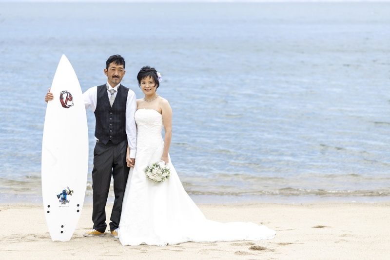 海でのロケーション撮影②