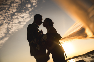 シルエット 城ヶ島ロケーション撮影 ブライダル前撮り