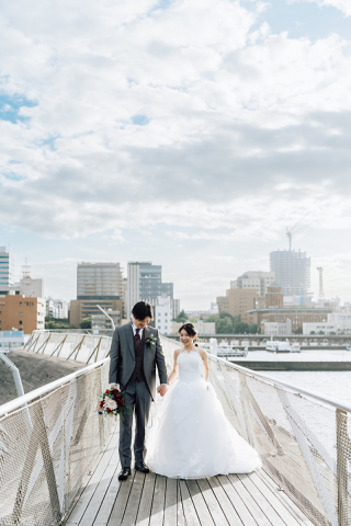大桟橋ロケーション撮影 ブライダル前撮り