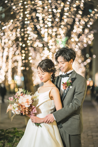 イルミネーション 東京駅ロケーション撮影・ブライダル前撮り