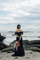 ブラックマーメードドレス