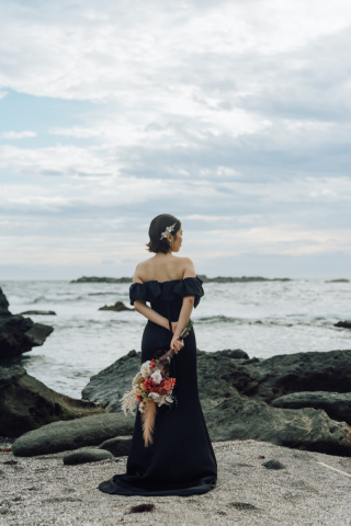 ブラックマーメードドレス