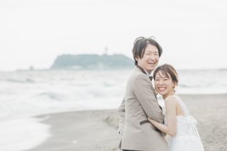 七里ヶ浜海岸でのロケ