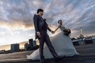 大桟橋ロケーション撮影 ブライダル前撮り