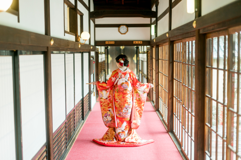 色鮮やかな色打掛♪