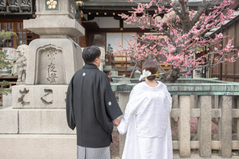 梅の花とのショットをご紹介♪