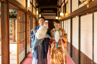 お二人らしいアイテムと一緒に^^