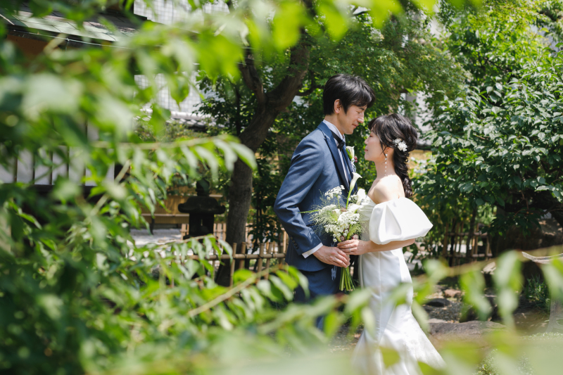 ウェディングドレスでの撮影