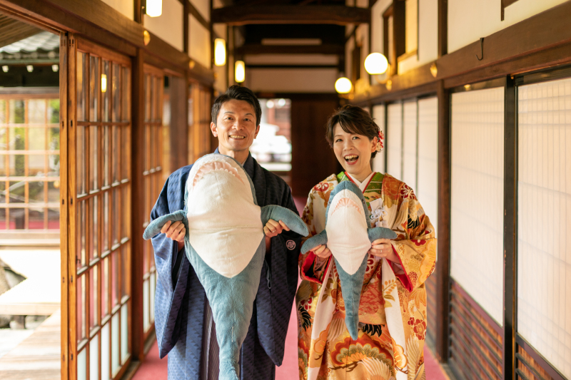 お二人らしいショット♪