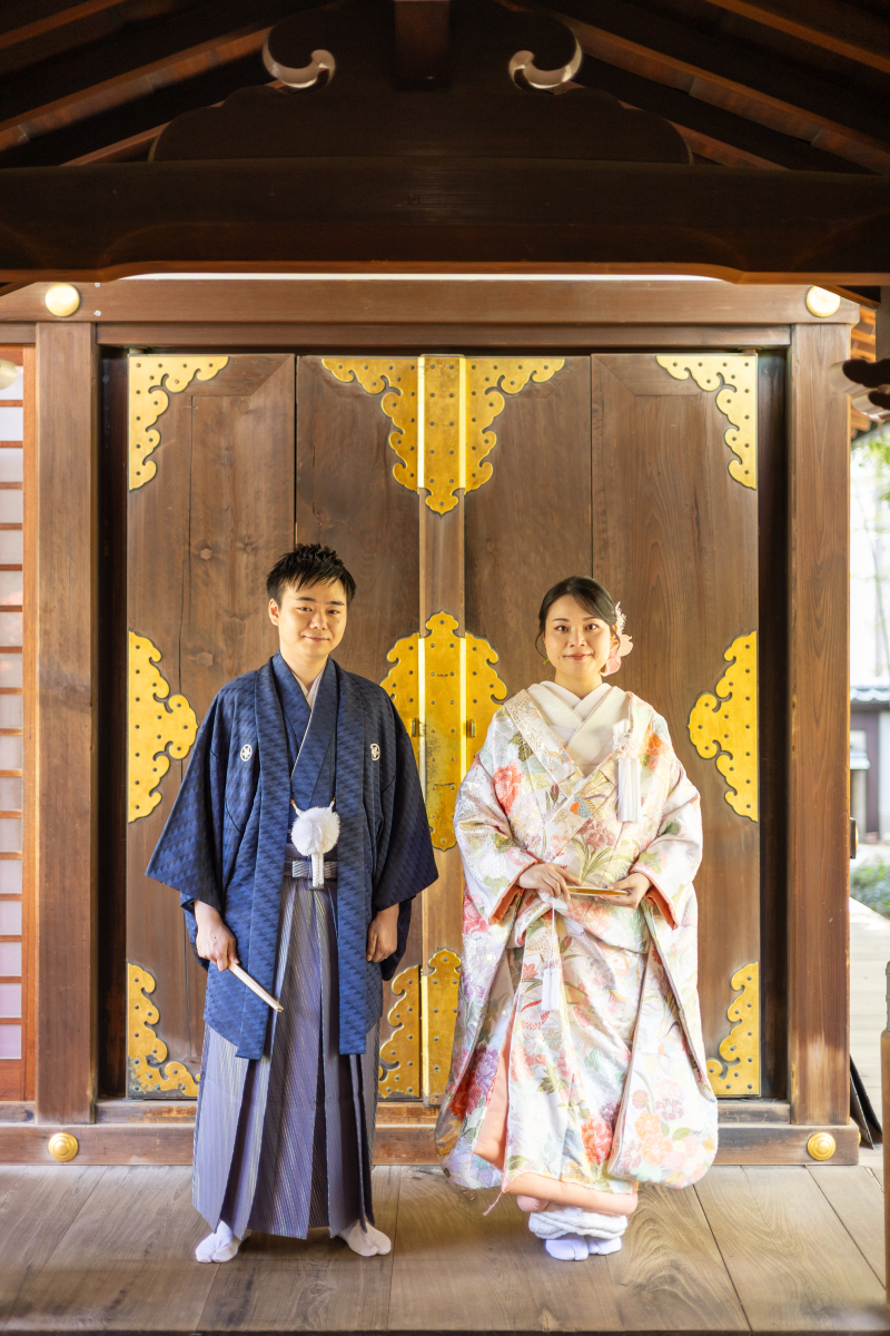 梅花殿前でワンショット！