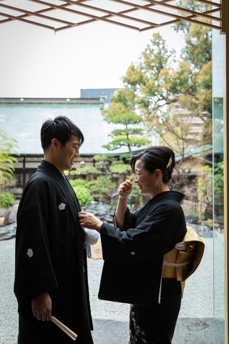 お母様から最後の身支度、、