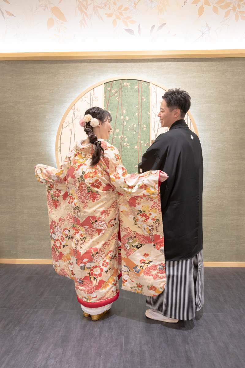 色打掛のお写真です♪