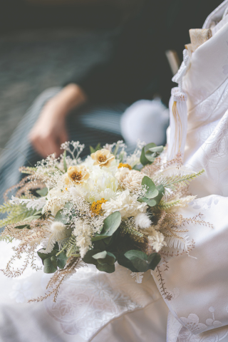 白無垢&times;ブーケ