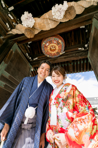 秋晴れの中で…