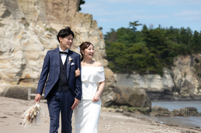 ◆衣装のご紹介◆正統派もカジュアルも◎RANWEDDINGのネイビータキシード