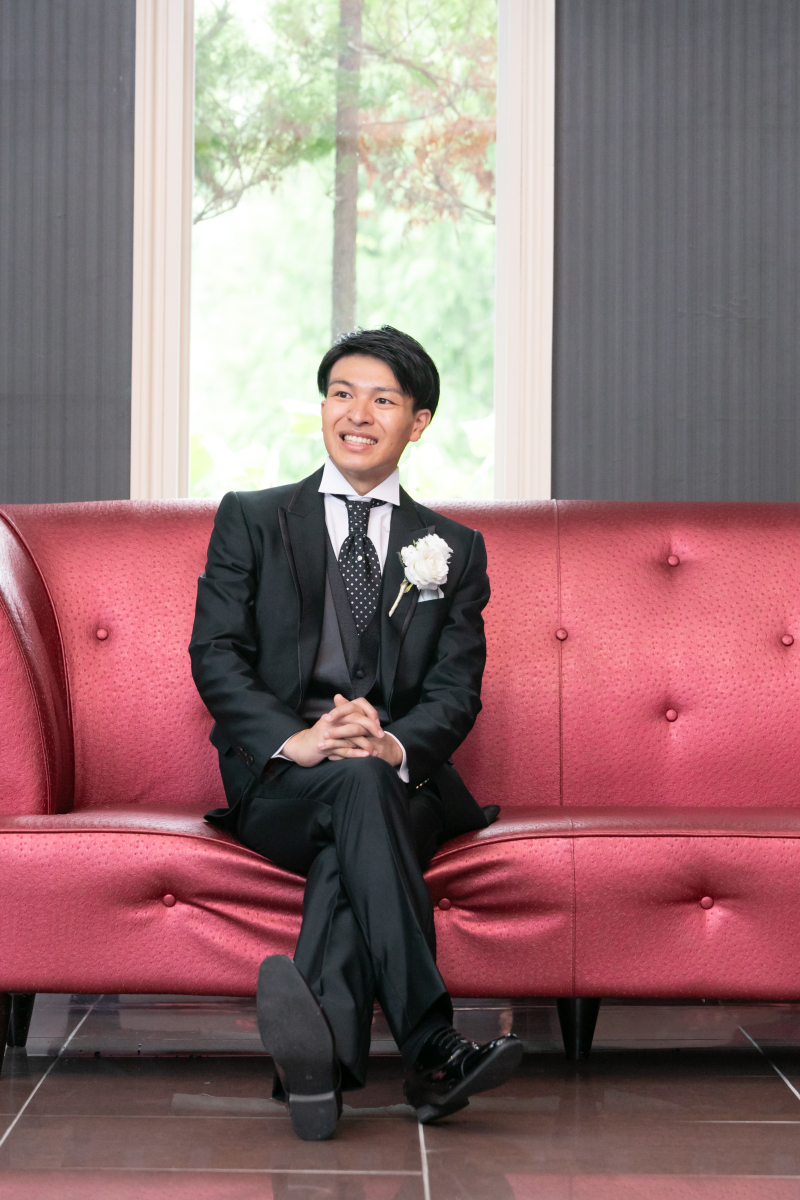 ◆衣装のご紹介◆フォーマルかつ洗練されたRANWEDDINGのブラックタキシード