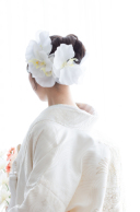 和装ヘアに合わせるお花の髪飾りをご紹介♪
