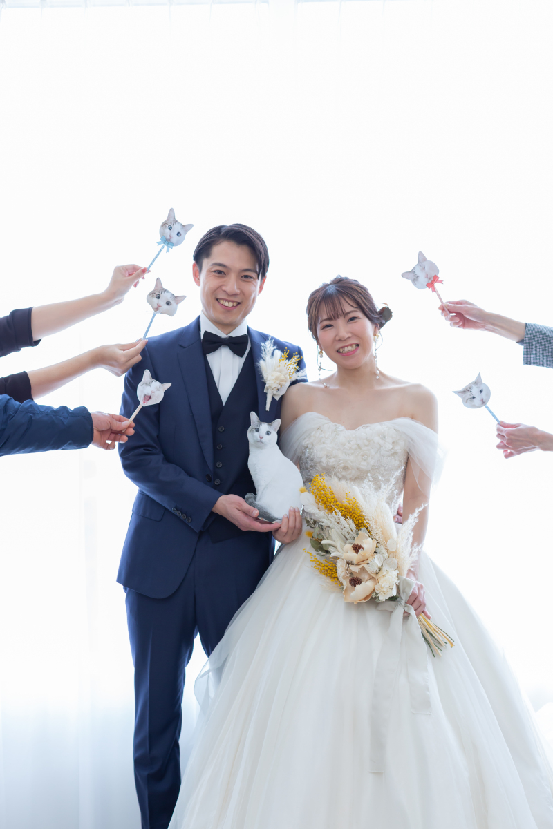 グッズのお持ち込みでおふたりらしいウェディングフォトを♡
